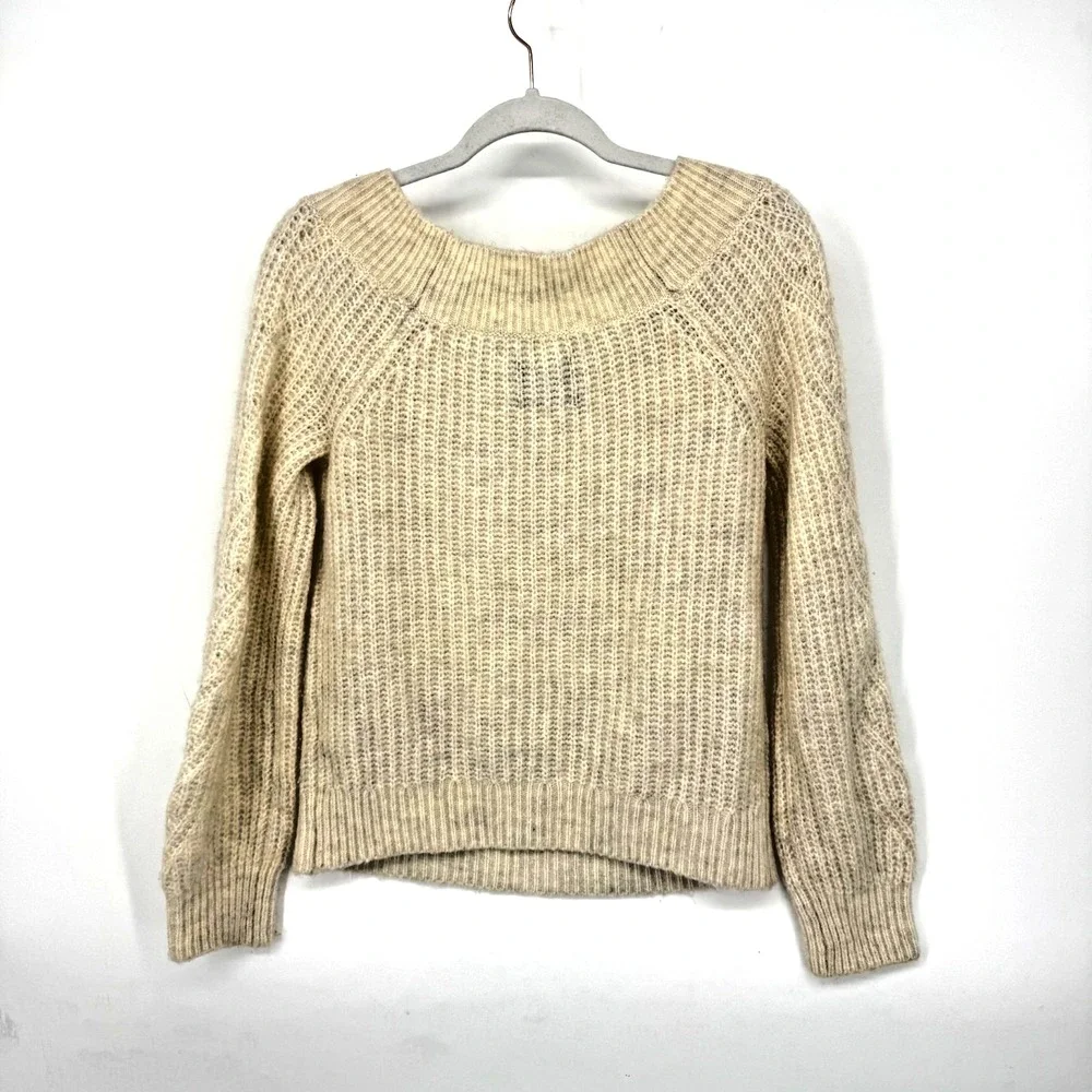 Abercrombie‎ & Fitch Pullover Knit Sweater Size M V-Neck Preppy Y2K Academia